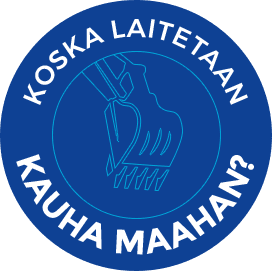 Koska laitetaan kauha maahan